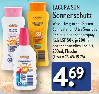 Aldi Nord LACURA SUN Sonnenschutz Angebot