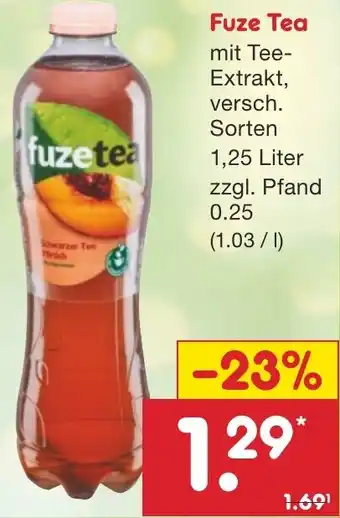 Netto Marken-Discount Fuze Tea 1,25 Liter Angebot