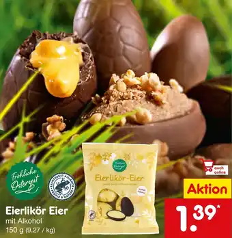 Netto Marken-Discount Fröhliche Osterzeit Eierlikör Eier 150 g Angebot