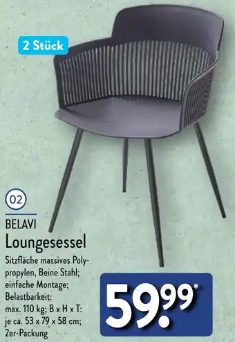 Aldi Nord BELAVI Loungesessel Angebot