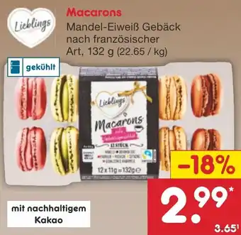 Netto Marken-Discount Lieblings Macarons 132 g Angebot