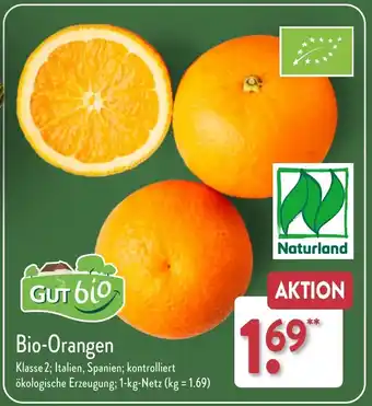 Aldi Nord Gut bio Bio-Orangen 1 kg Netz Angebot