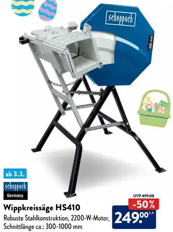 Aldi Nord cheppach Wippkreissäge HS410 Angebot