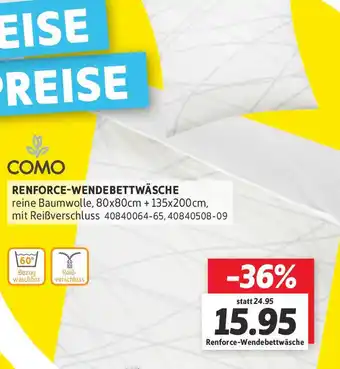 SCONTO COMO Renforce-Wendebettwäsche Angebot