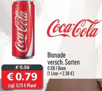 Getränkehaus Coca-Cola 0,33 L Dose Angebot