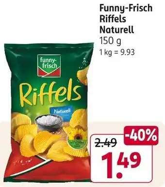 Rossmann Funny-Frisch Riffels Naturell 150 g Angebot