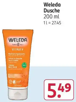 Rossmann Weleda Dusche 200 ml Angebot