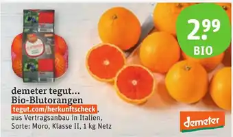 tegut demeter tegut... Bio-Blutorangen 1 kg Netz Angebot