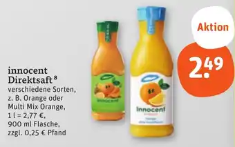 tegut innocent Direktsaft Angebot