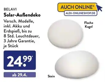 Aldi Süd BELAVI Solar-Außendeko Angebot