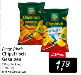 KONSUM funny-frisch Chipsfrisch Gesalzen 150-g Angebot