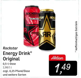 KONSUM Rockstar Energy Drink Original 500ml Angebot