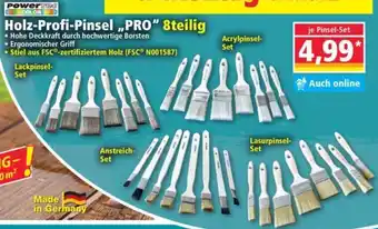 Norma Holz-Profi-Pinsel ,,PRO" 8teilig Angebot