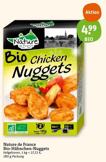 basic Nature de France Bio Chicken Nuggets 180g Angebot