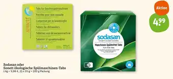 basic Sodasan oder Sonett ökologische Spülmaschinen-Tabs 500 g Angebot