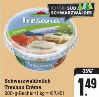 Schmidt's Märkte Schwarzwaldmilch Tresana Crème 200g Angebot