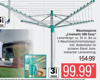 Marktkauf Wäschespinne ,,Linomatic 500 Easy" Angebot