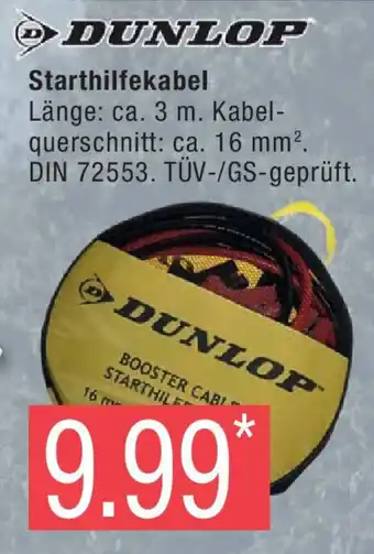 Marktkauf DUNLOP Starthilfekabel Angebot