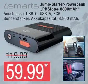 Marktkauf 4smarts Jump-Starter-Powerbank ,,PitStop+ 8800mAh" Angebot