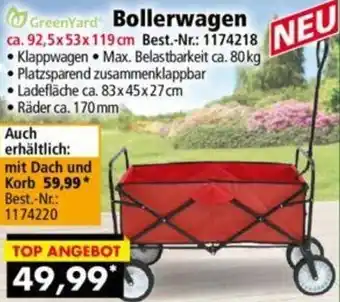 Norma GreenYard Bollerwagen Angebot