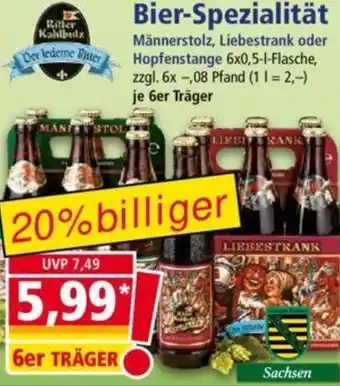 Norma Bier-Spezialität 6x05 L Flasche Angebot