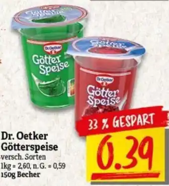 NP Discount Dr. Oetker Götterspeise 150 g Becher Angebot