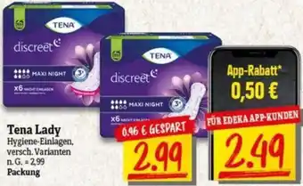 NP Discount Tena Lady Hygiene-Einlagen Angebot