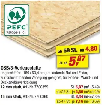 toom Baumarkt OSB/3-Verlegeplatte Angebot