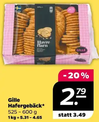 NETTO Gille Hafergebäck 525 - 600 g Angebot