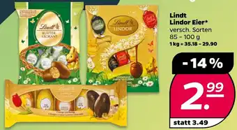 NETTO Lindt Lindor Eier 85-100 g Angebot