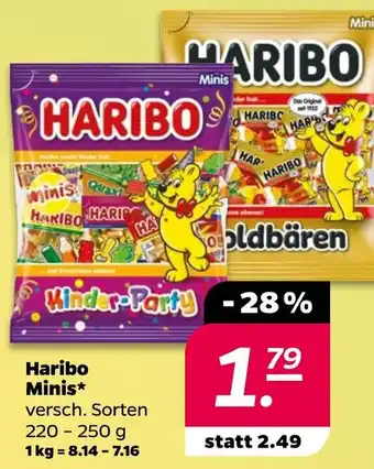 NETTO Haribo Minis 220-250 g Angebot