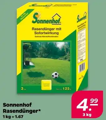 NETTO Sonnenhof Rasendünger 3 kg Angebot