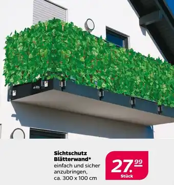 NETTO Sichtschutz Blätterwand Angebot