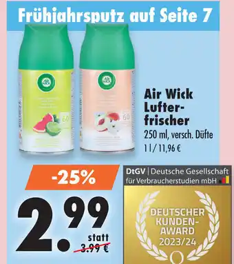 Mäc Geiz Air Wick Lufter-frischer 250 ml, versch. Düfte Angebot