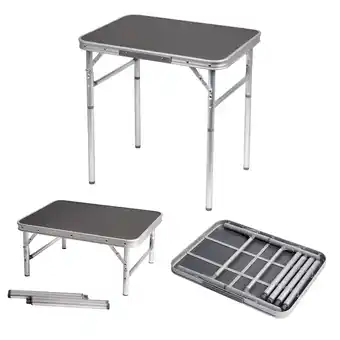 Netto Marken-Discount BO-CAMP Alu Mini Camping Klapptisch Koffer Falt Tisch Garten 2 Höhen verstellbar Angebot