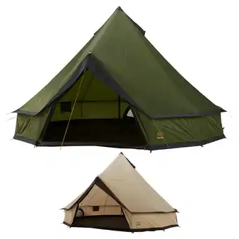 Netto Marken-Discount GRAND CANYON Indiana 8 Personen Rund Zelt Familien Gruppen Zelt Tipi Wigwam Groß Farbe: Capulet Olive Angebot