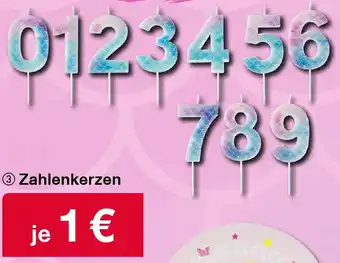 Woolworth Zahlenkerzen Angebot