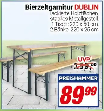 CENTERSHOP Bierzeltgarnitur DUBLIN Angebot