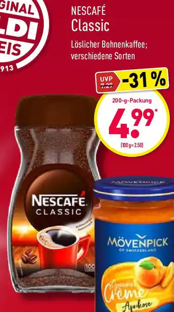 Aldi Nord Nescafé Classic 200g Angebot