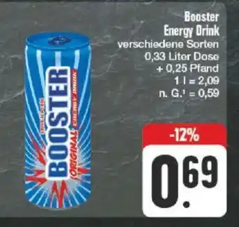 nah & gut Booster Energy Drink 330ml Angebot