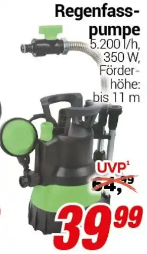 CENTERSHOP Regenfasspumpe Angebot