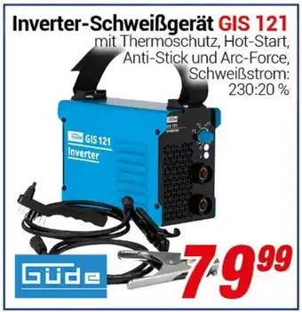 CENTERSHOP Güde Inverter-Schweißgerät GIS 121 Angebot