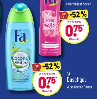 Aldi Nord Fa Duschgel 250ml Angebot