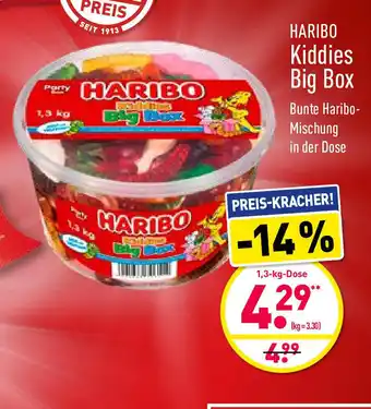 Aldi Nord Haribo Kiddies Big Box 1,3kg Angebot