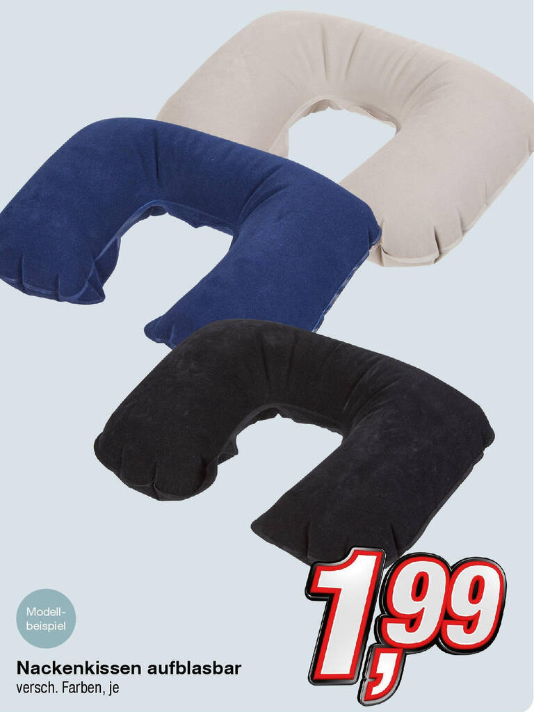 Nackenkissen aufblasbar Angebot bei KiK