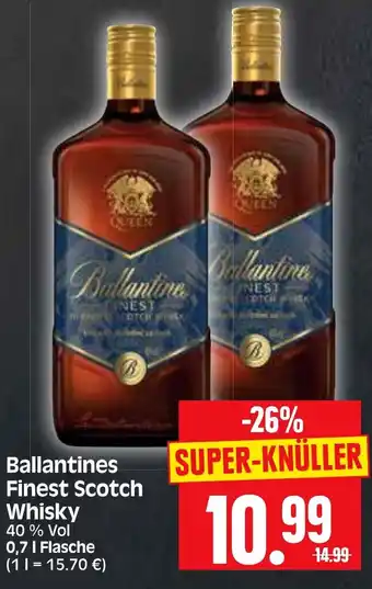 Edeka Herkules Ballantines Finest Scotch Whisky 0,7 l Flasche Angebot