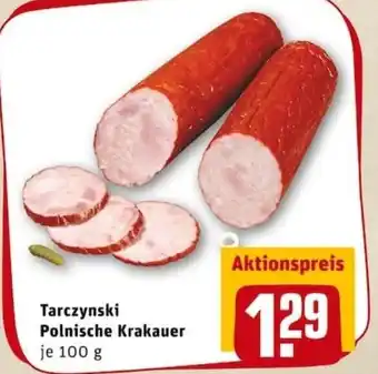 REWE PETZ Tarczynski Polnische Krakauer 100g Angebot