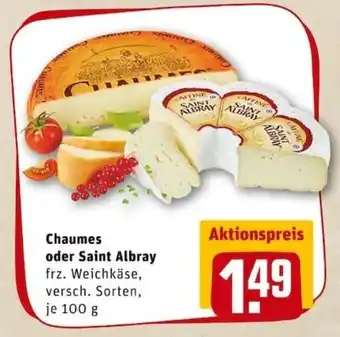 REWE PETZ Chaumes oder Saint Albray 100g Angebot