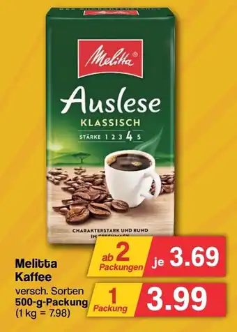 Famila Nord West Melitta Kaffee 500 g Packung Angebot