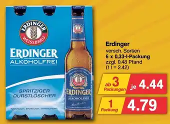 Famila Nord West Erdinger 6 x 0,33-l-Packung Angebot